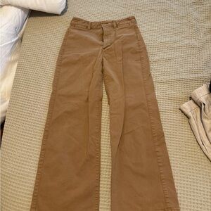 GAP Tan High-Rise Ankle Pants